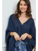 Fleur de Lin Leinen-Bluse  in Dunkelblau
