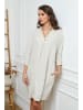 Joséfine Leinen-Kleid in Beige