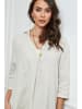 Fleur de Lin Leinen-Kleid in Beige