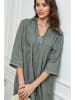 Joséfine Leinen-Kleid in Khaki