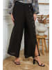 Joséfine Leinen-Hose "Gladys" in Schwarz