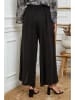Joséfine Leinen-Hose "Gladys" in Schwarz