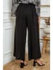 La Compagnie Du Lin Lniane spodnie w kolorze czarnym