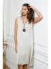 Joséfine Leinen-Kleid in Beige