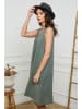 Joséfine Leinen-Kleid in Khaki