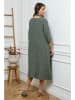 Joséfine Leinen-Kleid in Khaki