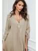 Joséfine Linnen jurk beige