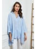 Joséfine Linnen blouse lichtblauw