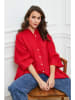 Fleur de Lin Linnen blouse - regular fit - rood