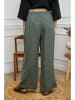 Joséfine Leinen-Hose in Khaki