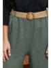Joséfine Leinen-Hose in Khaki