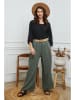 Joséfine Leinen-Hose in Khaki
