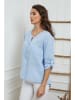 Joséfine Leinen-Bluse  in Hellblau