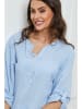 Joséfine Leinen-Bluse  in Hellblau