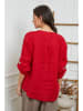 Joséfine Leinen-Bluse  in Rot