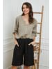 Joséfine Leinen-Bluse  in Taupe