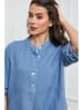 Fleur de Lin Leinen-Bluse  in Blau