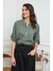 Joséfine Leinen-Bluse  in Khaki