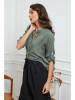 Joséfine Leinen-Bluse  in Khaki