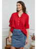 Joséfine Leinen-Bluse  in Rot