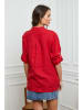 Joséfine Leinen-Bluse  in Rot