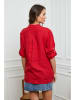 La Compagnie Du Lin Lniana bluzka w kolorze czerwonym