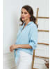 La Compagnie Du Lin Leinen-Bluse "Josue" in Hellblau