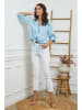 La Compagnie Du Lin Leinen-Bluse "Josue" in Hellblau