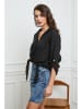 Joséfine Linnen blouse zwart