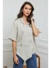 Joséfine Leinen-Bluse  in Beige
