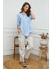 Joséfine Linnen blouse lichtblauw