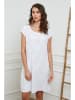 Joséfine Leinen-Kleid in Weiß