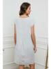 Fleur de Lin Leinen-Kleid in Grau