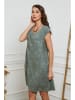 Joséfine Leinen-Kleid in Khaki