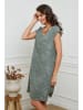 Joséfine Leinen-Kleid in Khaki