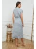 Joséfine Leinen-Kleid in Grau