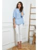 Joséfine Linnen blouse lichtblauw