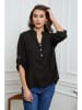 Joséfine Leinen-Bluse  in Schwarz