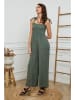 La Compagnie Du Lin Leinen-Jumpsuit "Naomi" in Khaki