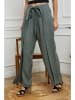 La Compagnie Du Lin Leinen-Hose in Khaki