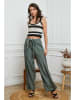 La Compagnie Du Lin Leinen-Hose in Khaki