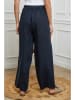 La Compagnie Du Lin Linnen broek donkerblauw