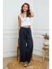 La Compagnie Du Lin Leinen-Hose in Dunkelblau