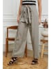 La Compagnie Du Lin Leinen-Hose in Taupe