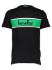 Benetton Koszulka w kolorze czarno-zielonym