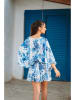 Isla Bonita by SIGRIS Sukienka w kolorze biało-niebieskim