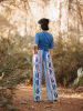 Isla Bonita by SIGRIS Spodnie w kolorze biało-niebieskim