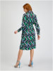 orsay Kleid in Schwarz/ Grün/ Hellblau