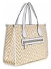 Guess Shopper bag w kolorze beżowo-białym - 31 x 22 x 12 cm