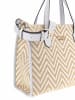 Guess Shopper bag w kolorze beżowo-białym - 31 x 22 x 12 cm